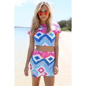 Sabo Skirt top and skirt set NWT